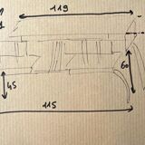 Old-fashioned double school desk