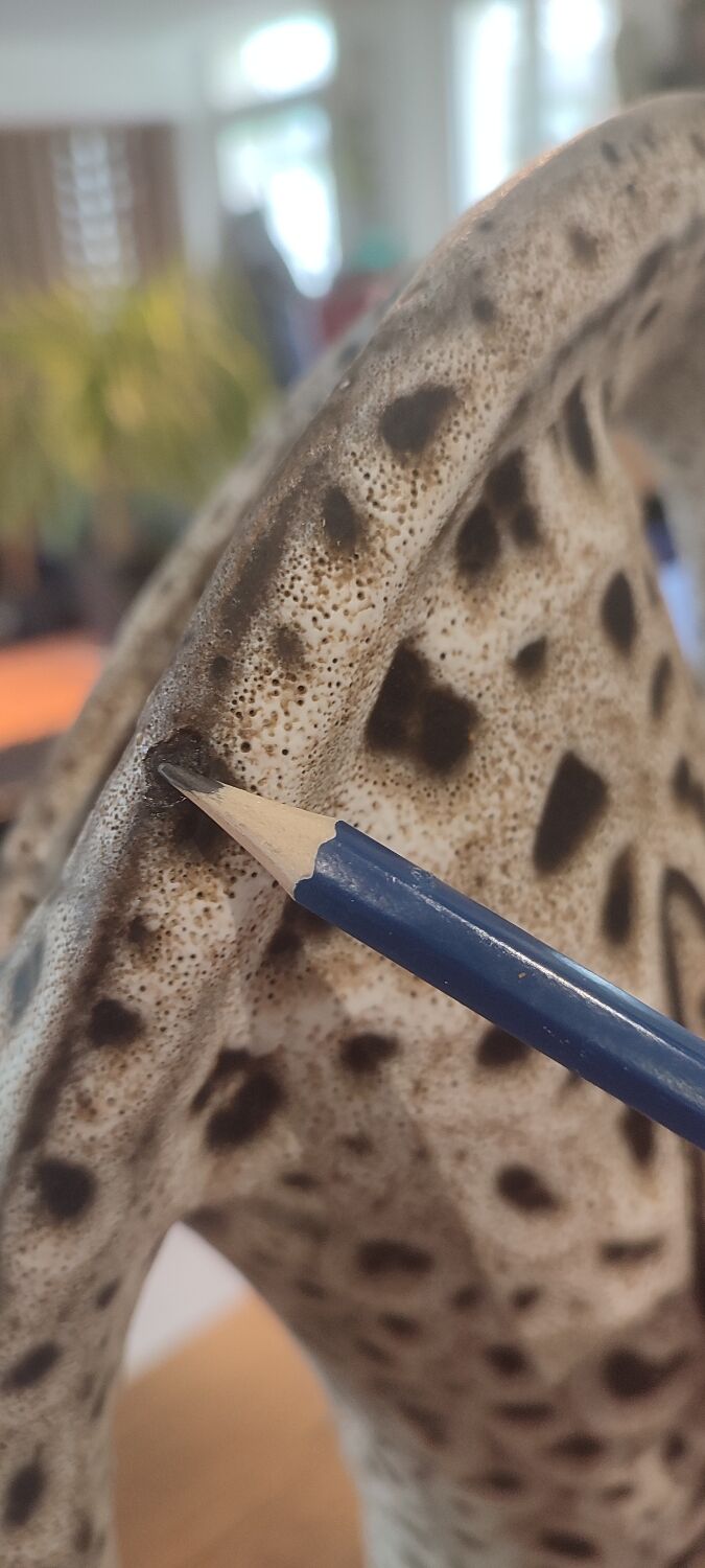 Sculptural ceramic vase (43 cm) marius bessone vallauris (1955-19