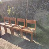 Renewed straw and elm chair