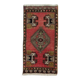 Hand-knotted Small Rug. Vintage Door Mat. Turkish Wool Seat Cover. Entryway Mat. Kitchen Rug