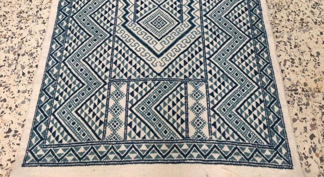 Hand-woven margoum rugs in pure wool