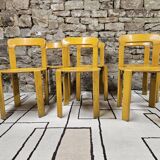Lot of vintage bruno rey 1970" chairs