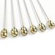 Set of neoclassical cocktail spoons, silver-plated brass, G.A.B., Sweden, 1930s