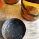 Old pharmacy bottle "Borrago Officinalis" brown glass