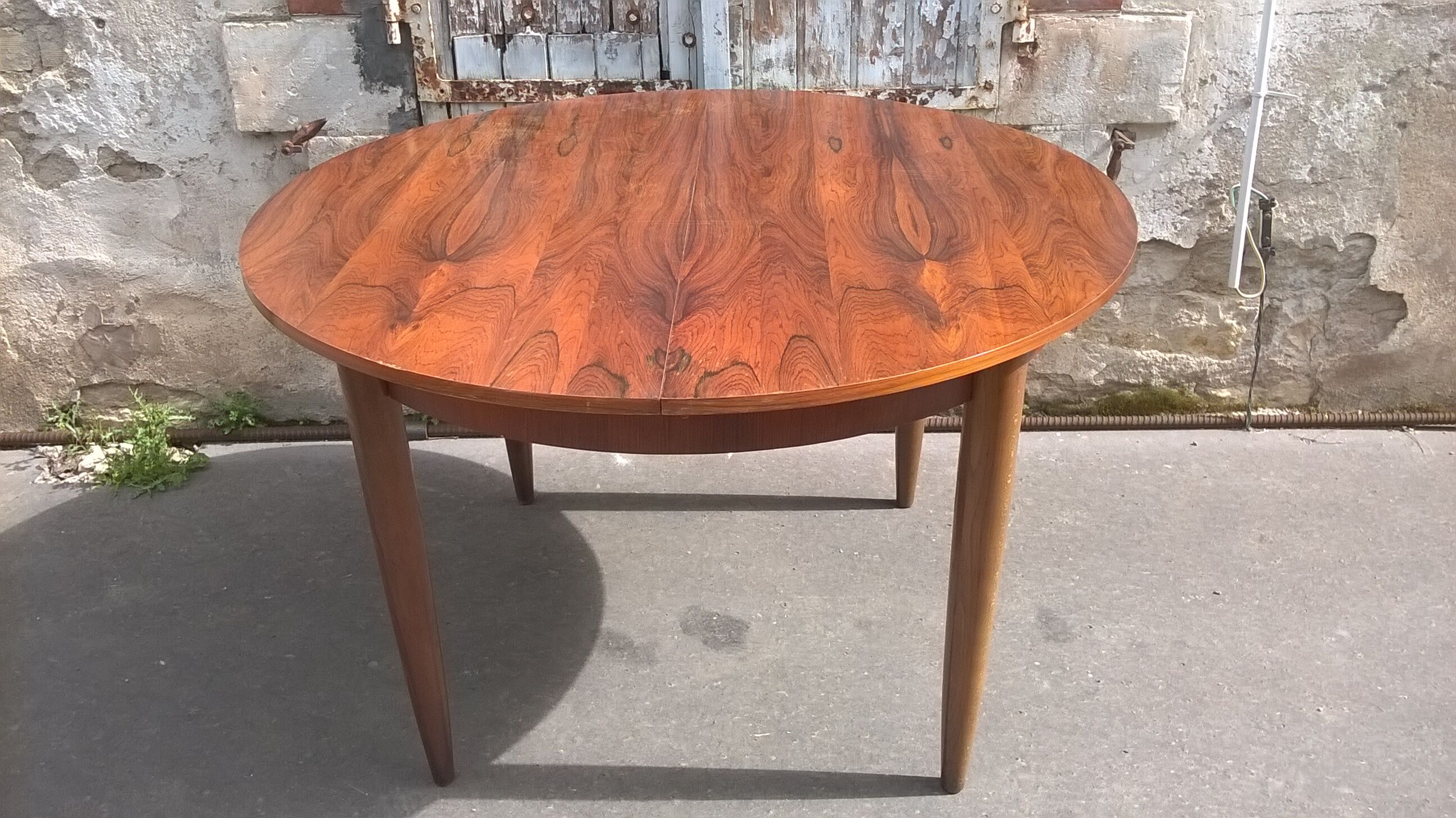Scandinavian rosewood extension table