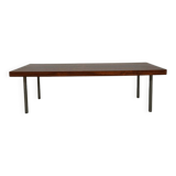 Coffee table, rosewood and chrome, 1960s
