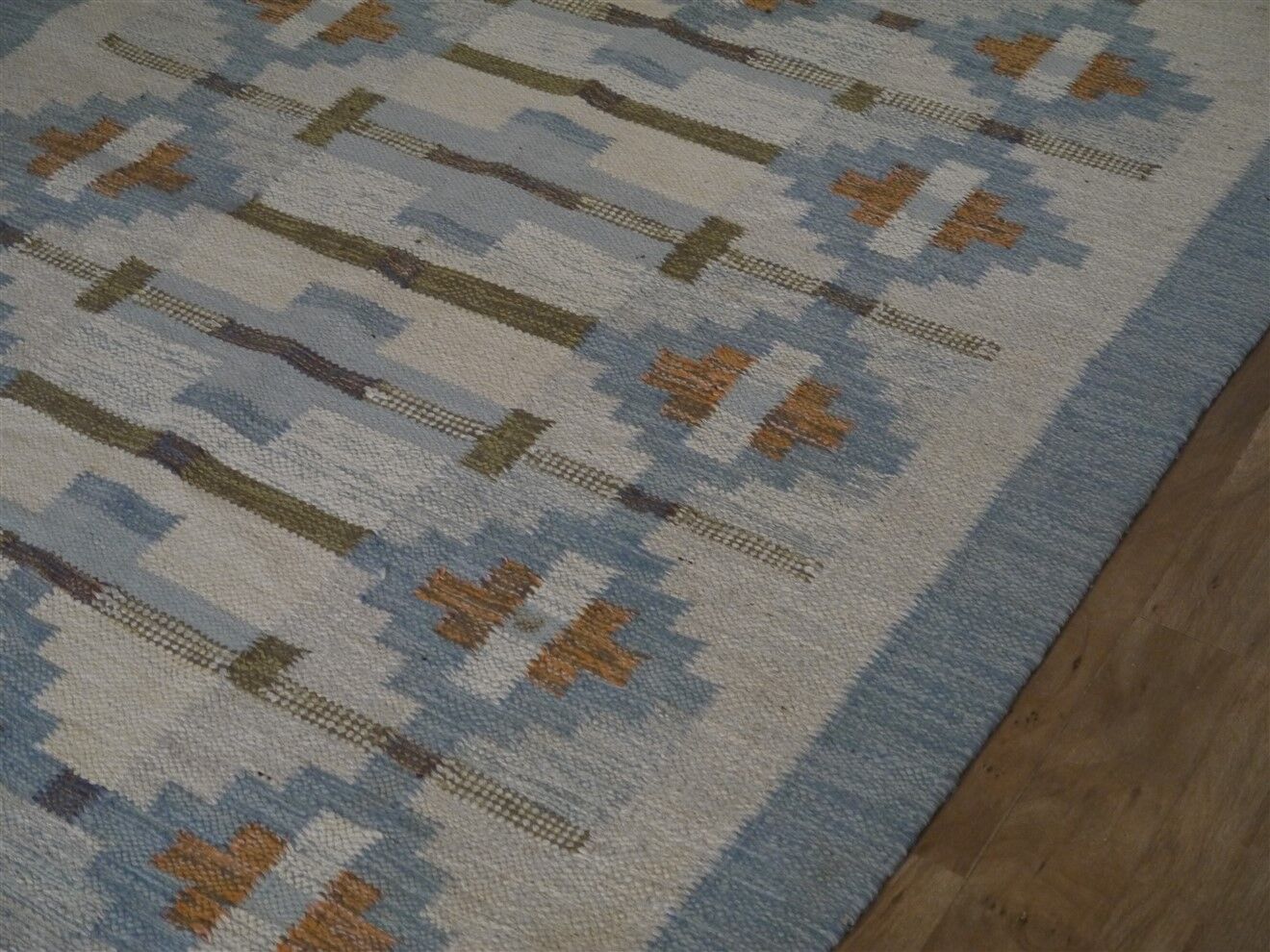 Tapis vintage "Rolakan" de Karin Jonson Suède 1960 225x151cm