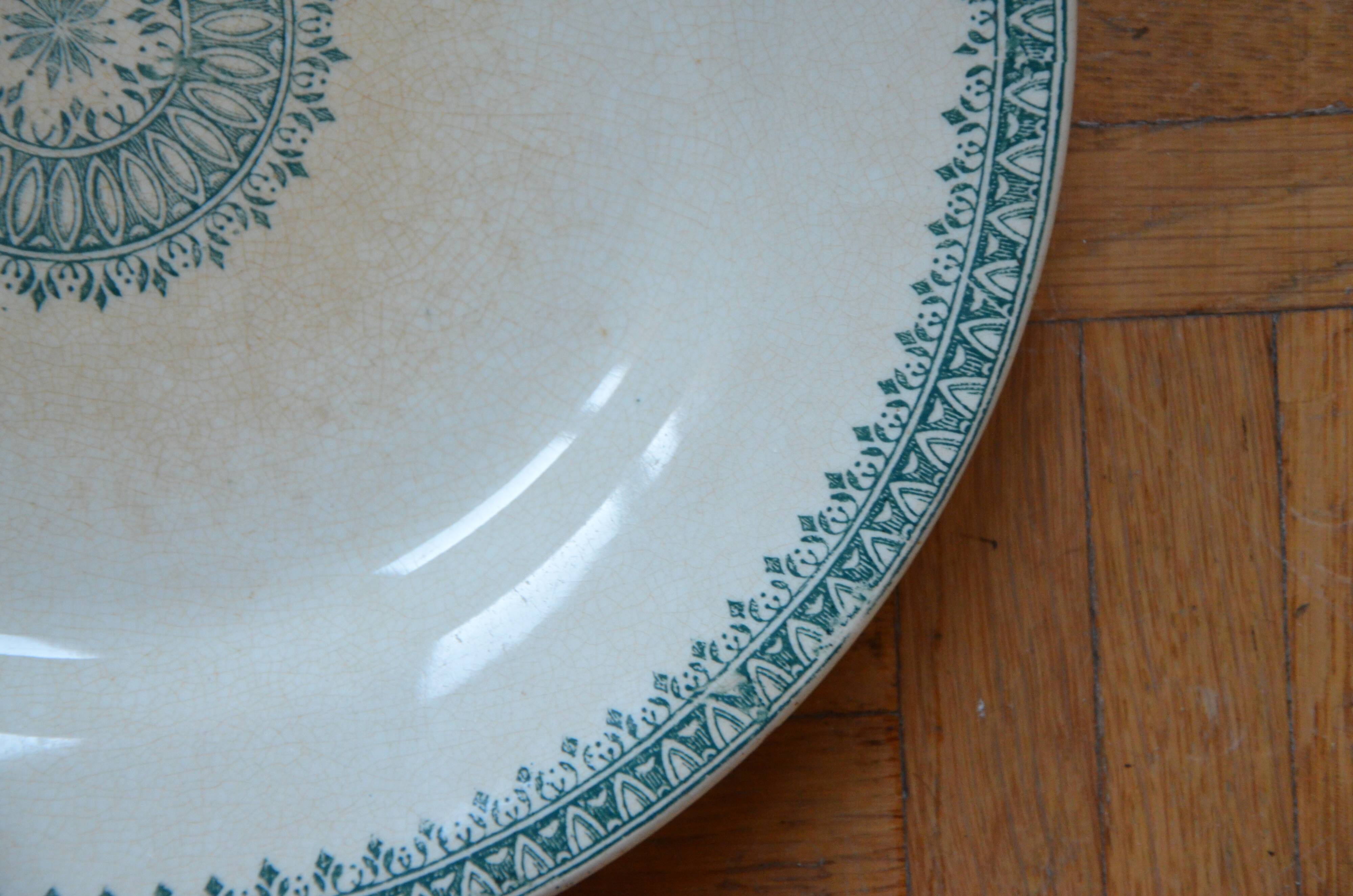 Lot of 2 plates Creuil Montereau