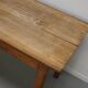 Table à manger rustique en chêne antique du début du 20e siècle.