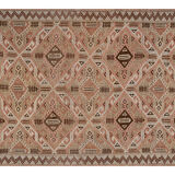 Turkish jajim runner hand woven wool nomad runner rug 140 x 320 cm