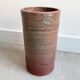 Vintage handmade cylindrical ceramic vase