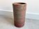 Vintage handmade cylindrical ceramic vase
