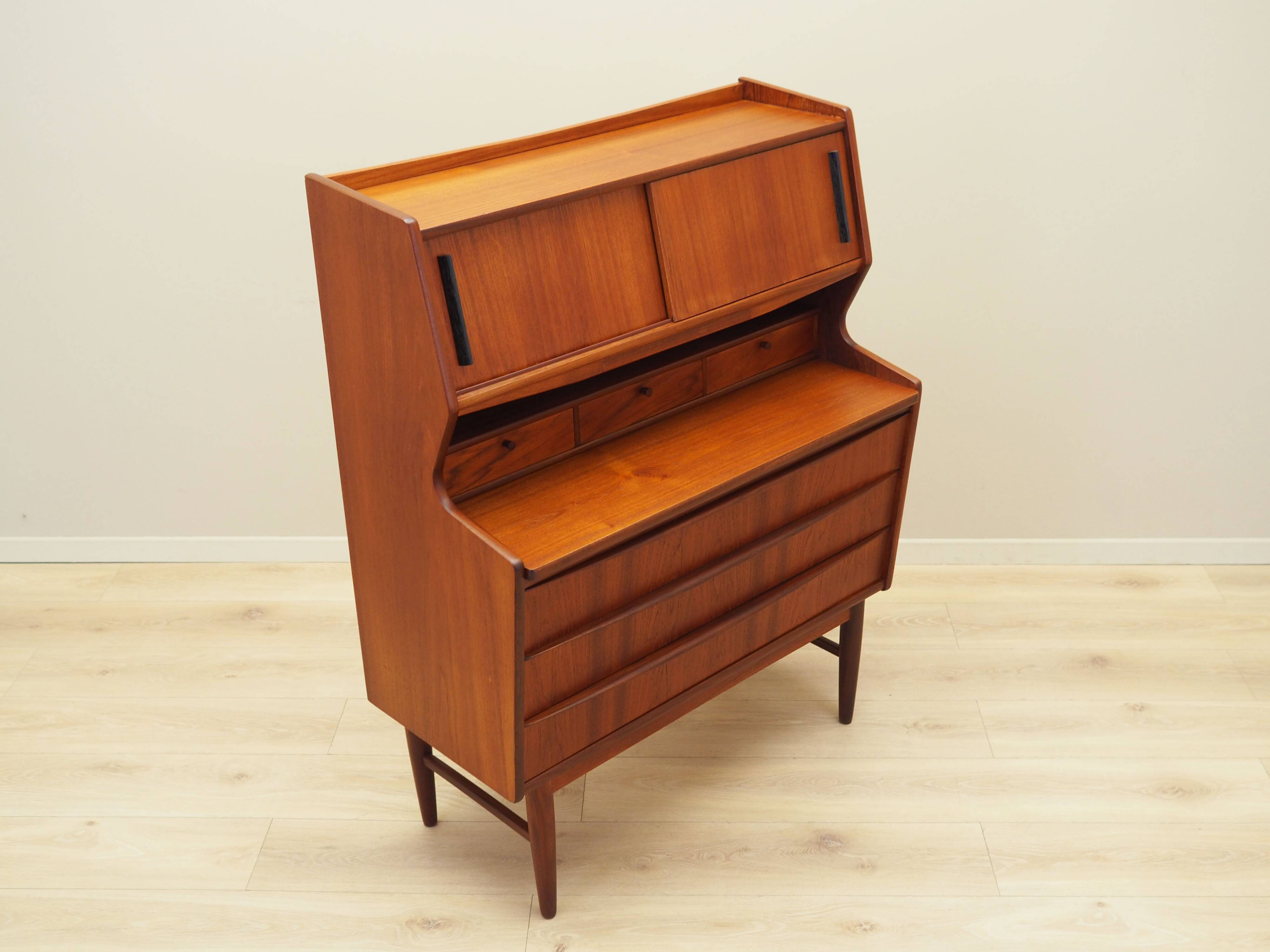 Teak secretary, Danish design, 1970s, production: Denmark