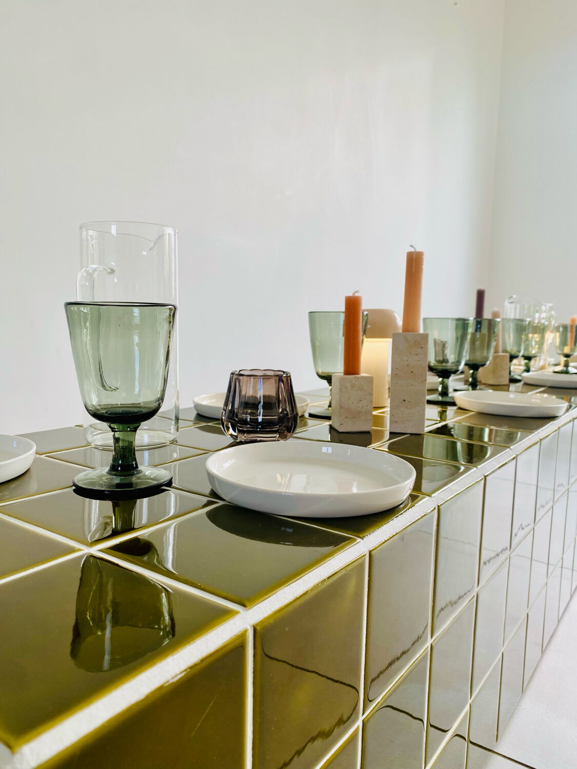 Vintage tiled enfilade