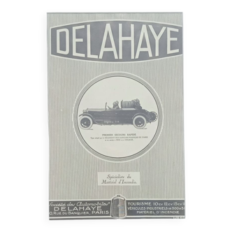 Publicité ancienne Delahaye