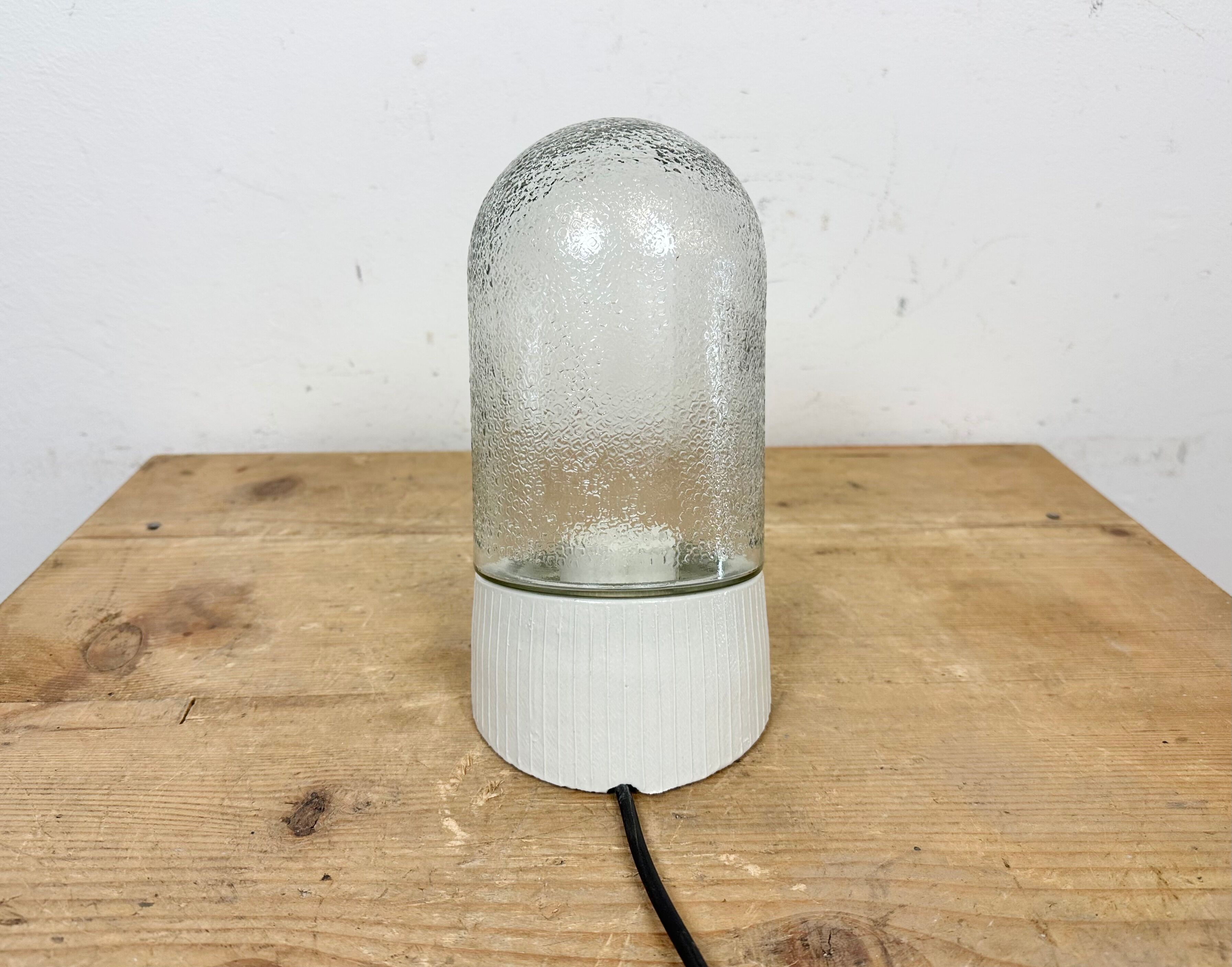 Vintage White Porcelain Wall Light, 1970s