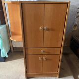 60s hi-fi system / record player and records cabinet