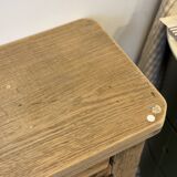 Raw wood workbench / console
