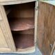 Art Deco vintage Parisian buffet renovated in solid oak and pink marble from the 1930s.