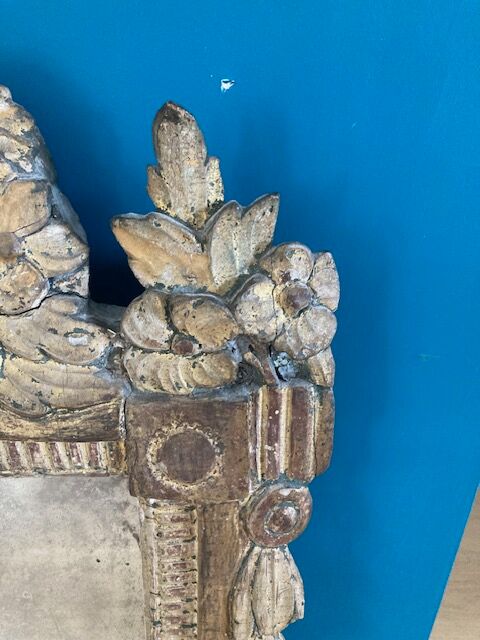 Old mirror gilded wood style L XVI