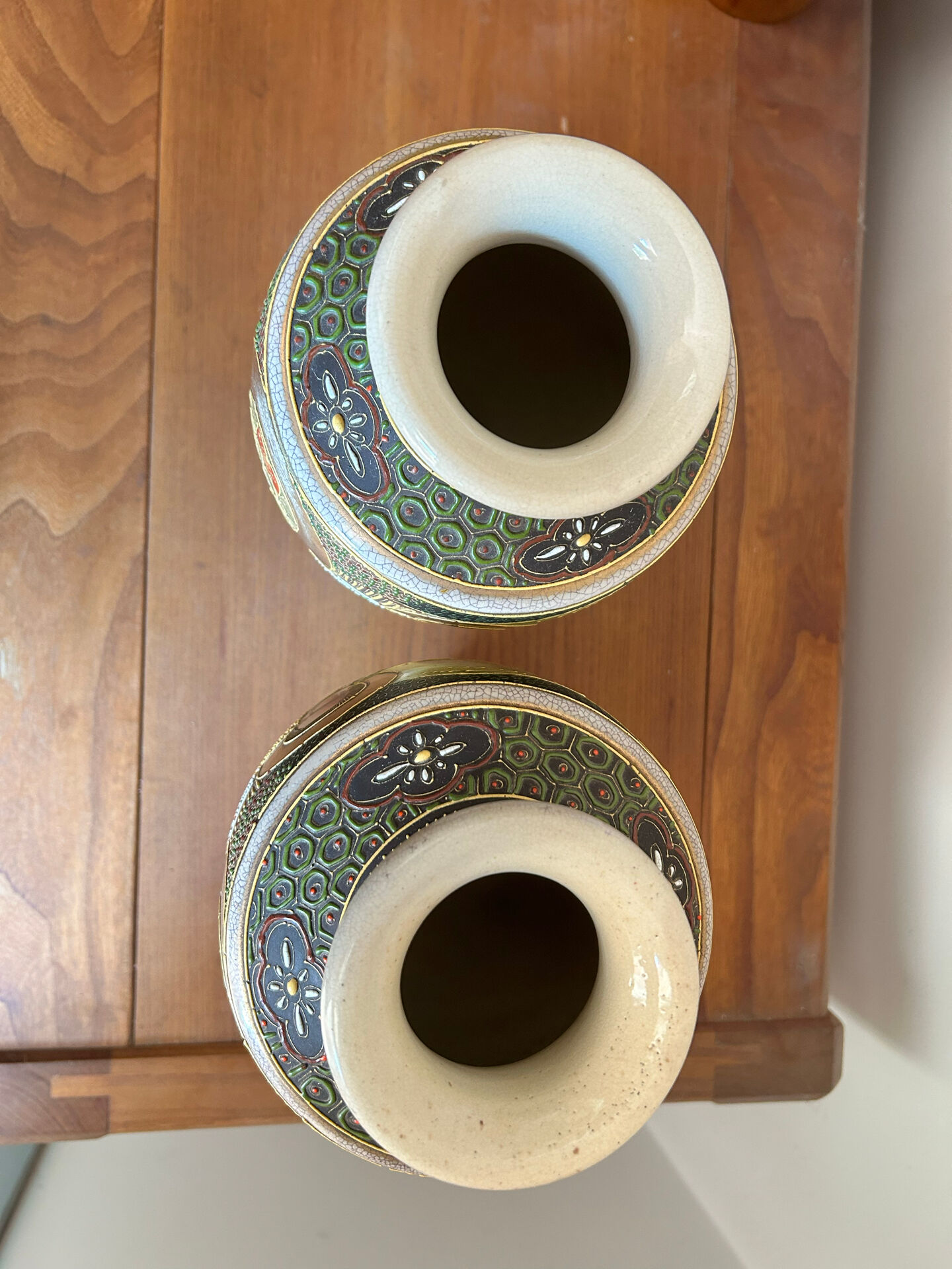 Pair of Satsuma vases