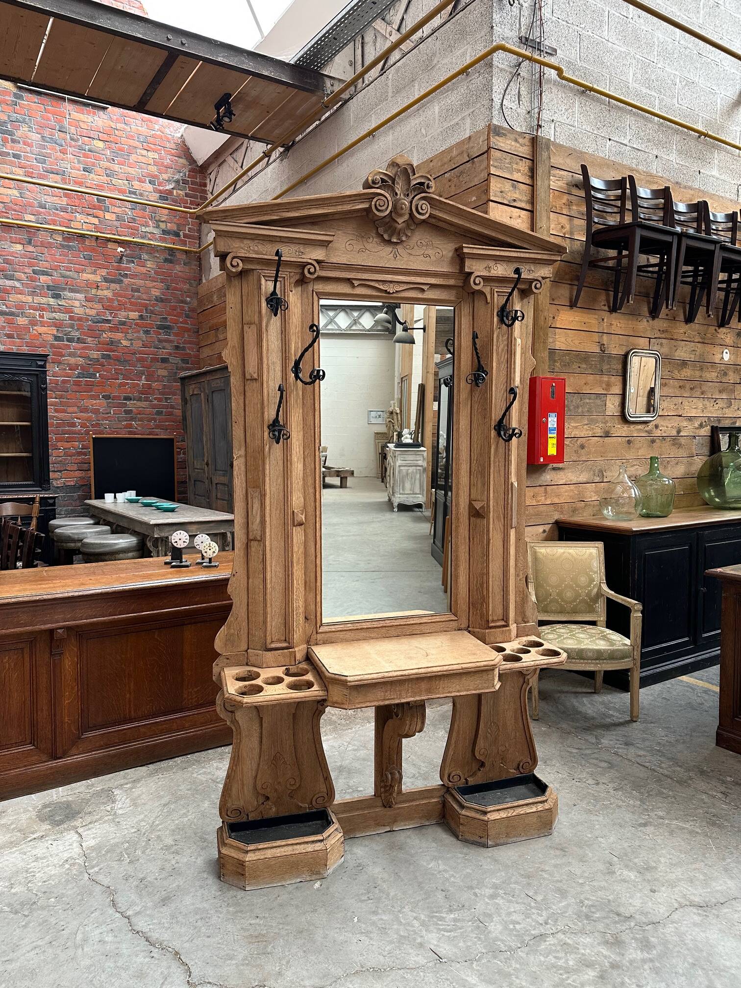 19th century oak entrance hall