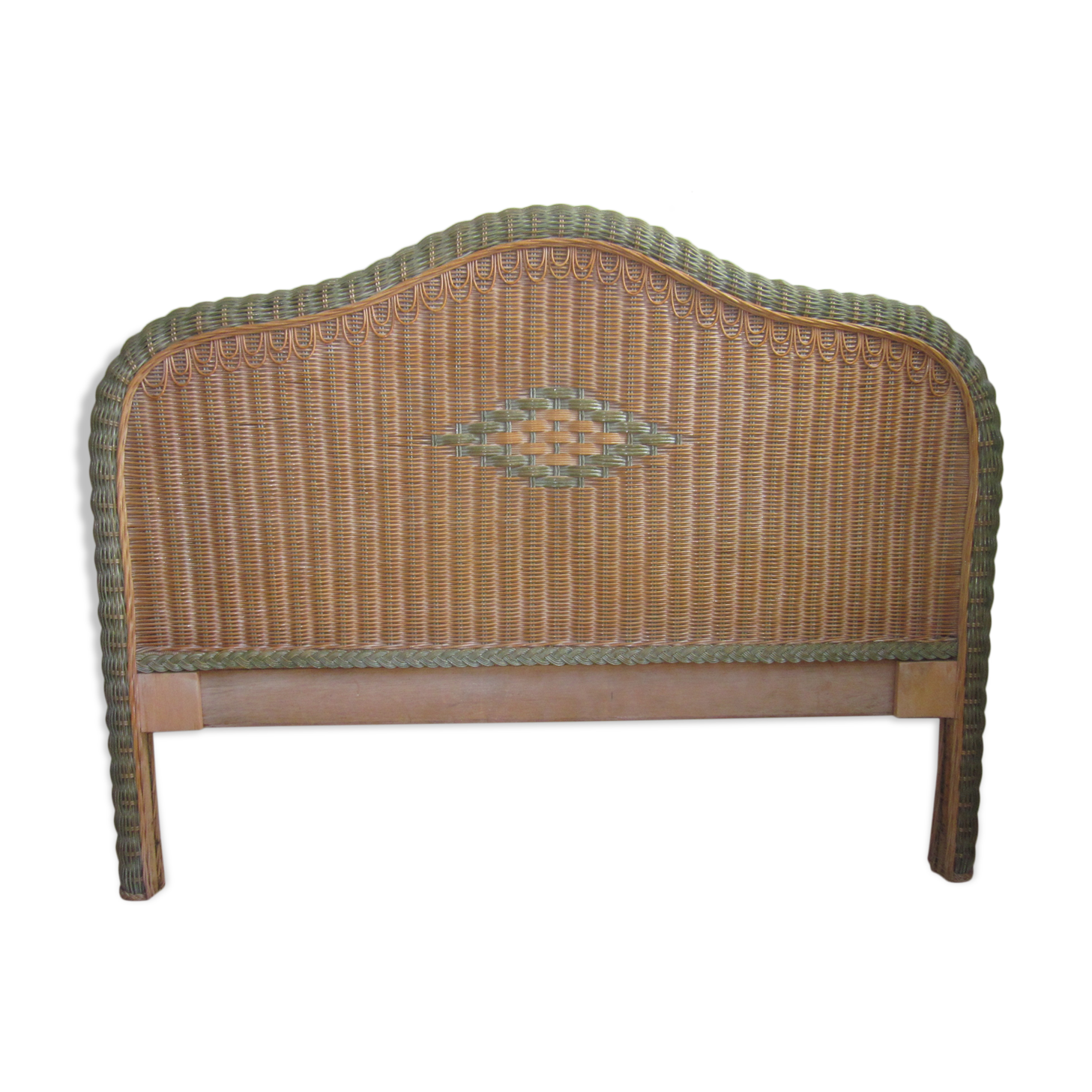 Vintage rattan headboard