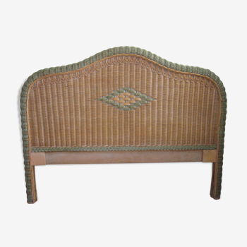 Vintage rattan headboard