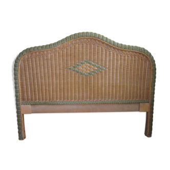 Vintage rattan headboard