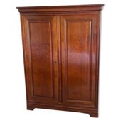 Cherry wood wardrobe, Louis Philippe style wardrobe