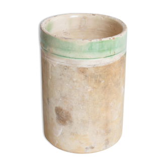 Antique ceramic cylinder vase