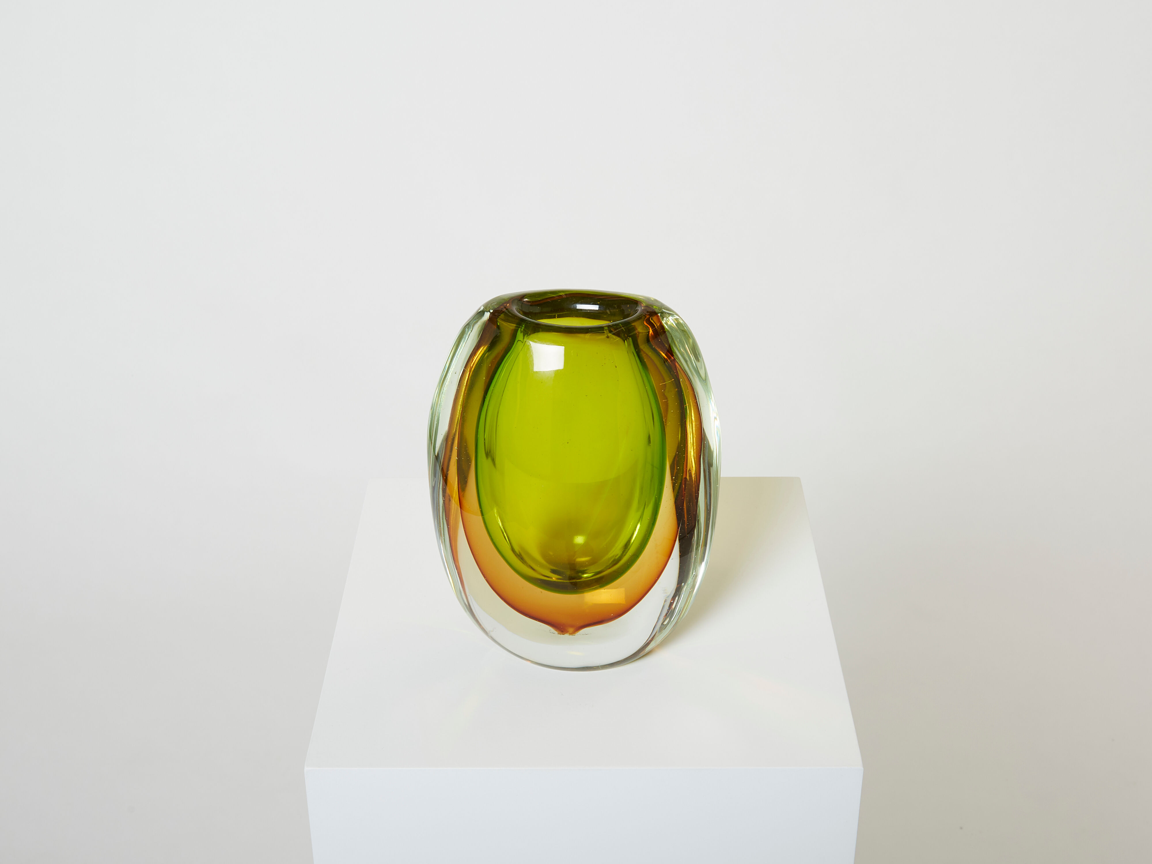 Sommerso vase by Flavio Poli for Seguso around 1960