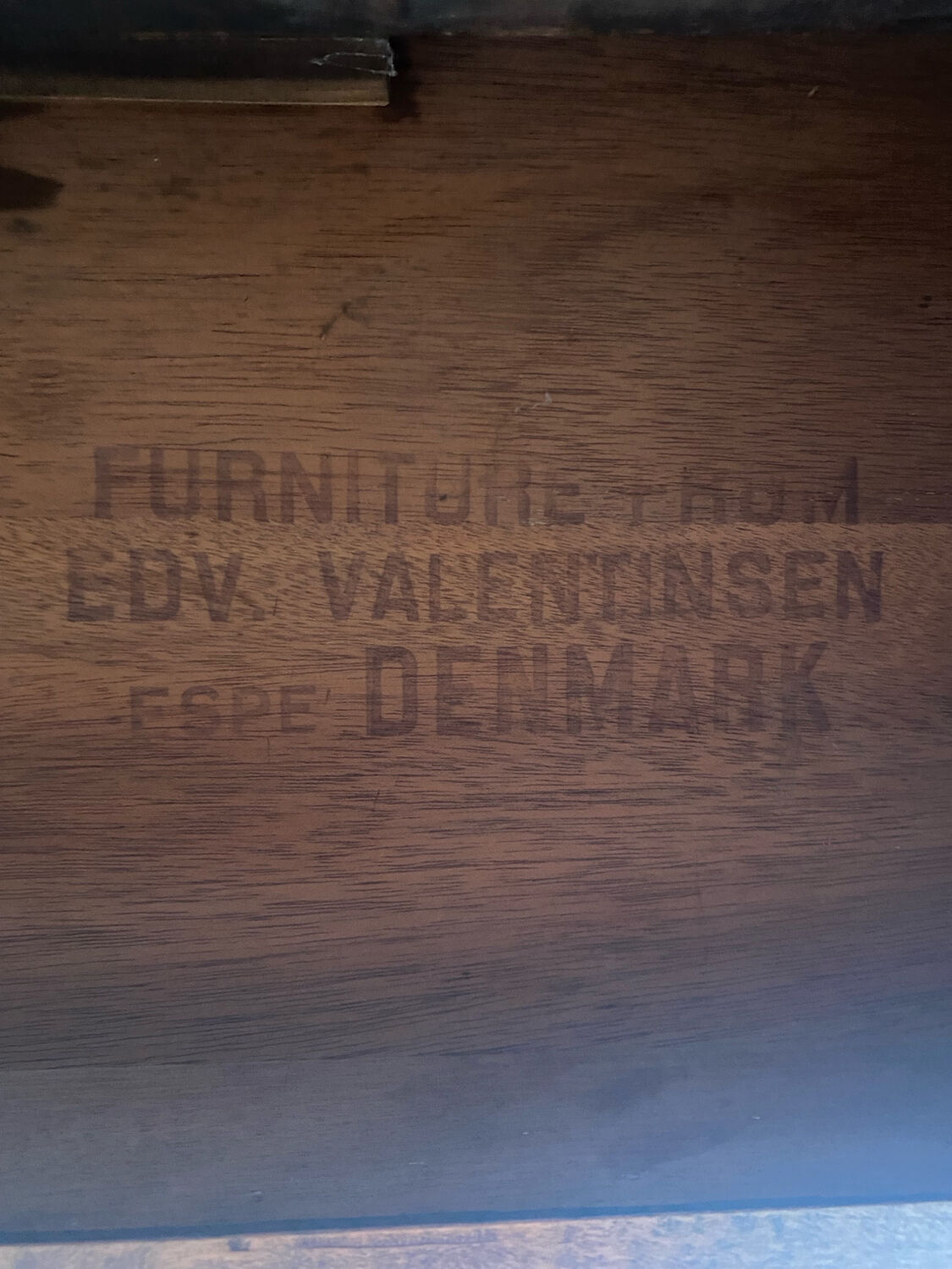 Bureau en teck de Edvard Valentinsen