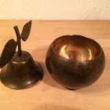 Vintage brass pear box