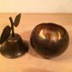 Vintage brass pear box