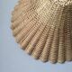 Vintage rattan wicker lampshade pendant light, handmade bohemian