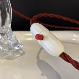 Sculpted crystal lamp base