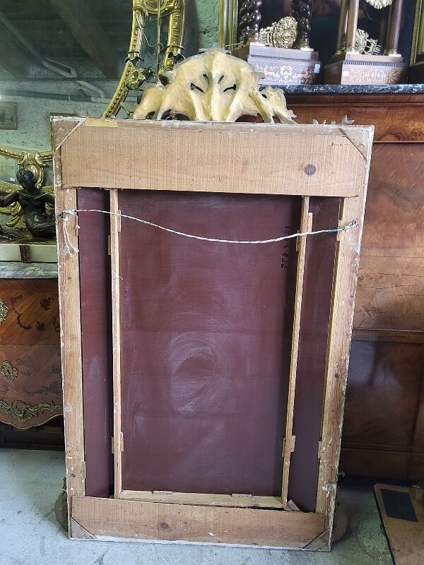 Mirror dora Louis XV with frame of the XIXth century