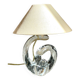 Lampe cristal art déco gravée Paris France