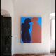 Came closer minimalist canvas painting