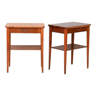 Scandinavian mahogany nightstands