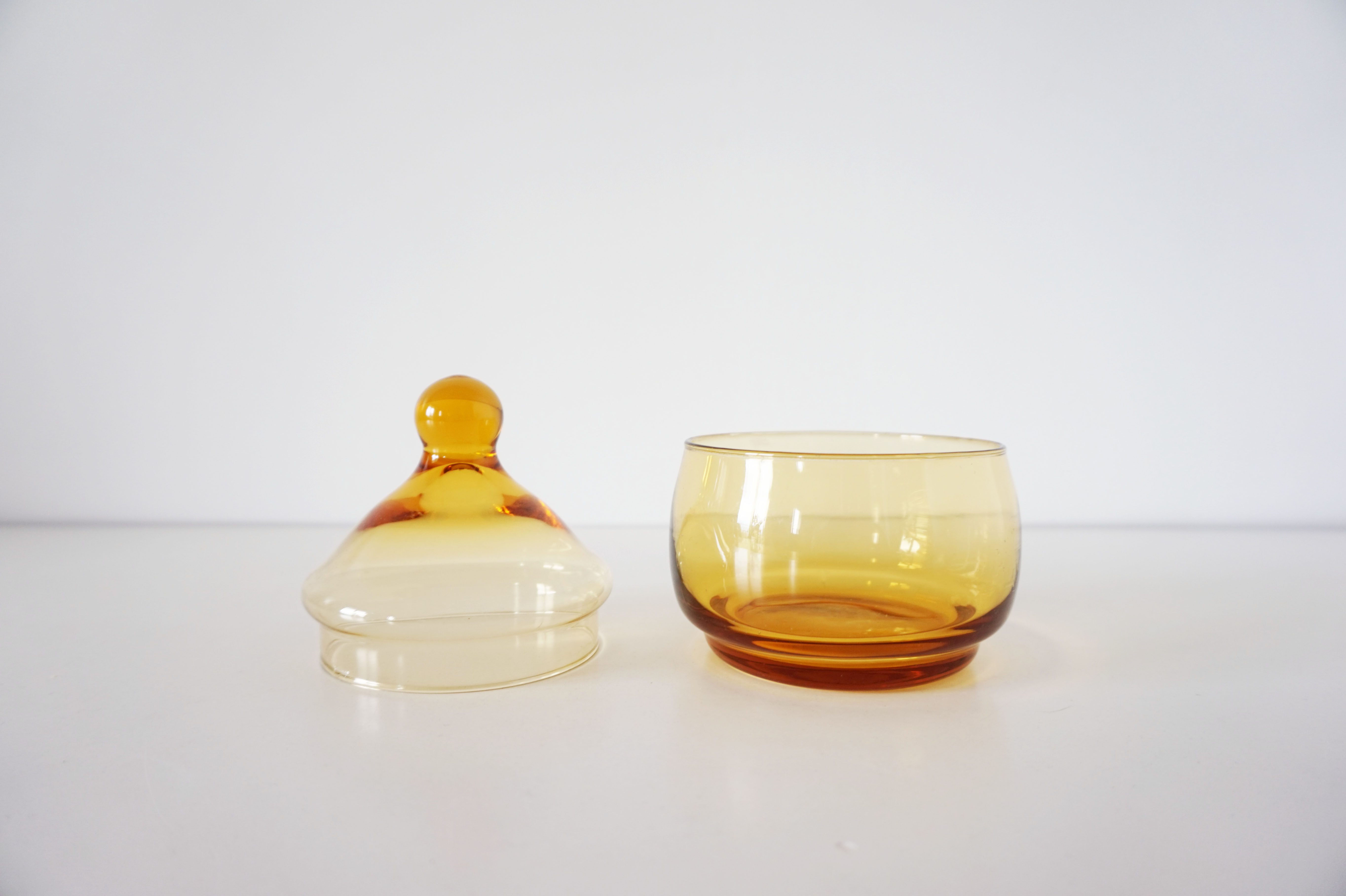 Empoli orange blown glass candy