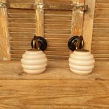 Swan neck and glass wall lights
