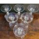 Mikasa wine glasses model Matignon, in clear engraved crystal.