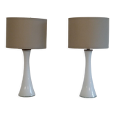 Paire de lampes en verre de Bernt Nordstedt pour Bergboms 1970