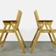 Chaises de salle à manger pliables vintage originales de l'architecte slovène Niko Kralj (1920-2013) pour Stol