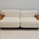 Pianura modular sofa in white fabric by Mario Bellini for Cassina