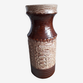 Large Germany ceramic vase with floral decoration