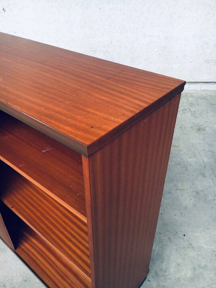 Mid-Century Modern Sliding Door Filing Cabinet, Belgium, 1960s
