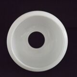 French Vintage Set of 4 White Opaline Glass Lantern-Style Replacement Shade